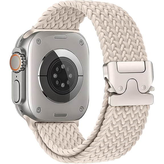 Braided Solo Loop for Apple Watch Ultra 3/2 Bands 49mm 46mm 45mm 44mm 42mm Men/Women,Parachute Buckle Stretchy Elastic Nylon Sport Strap Wristband for iWatch Bands Series 11 10 9 8 7 6 5 4 3 SE3/2