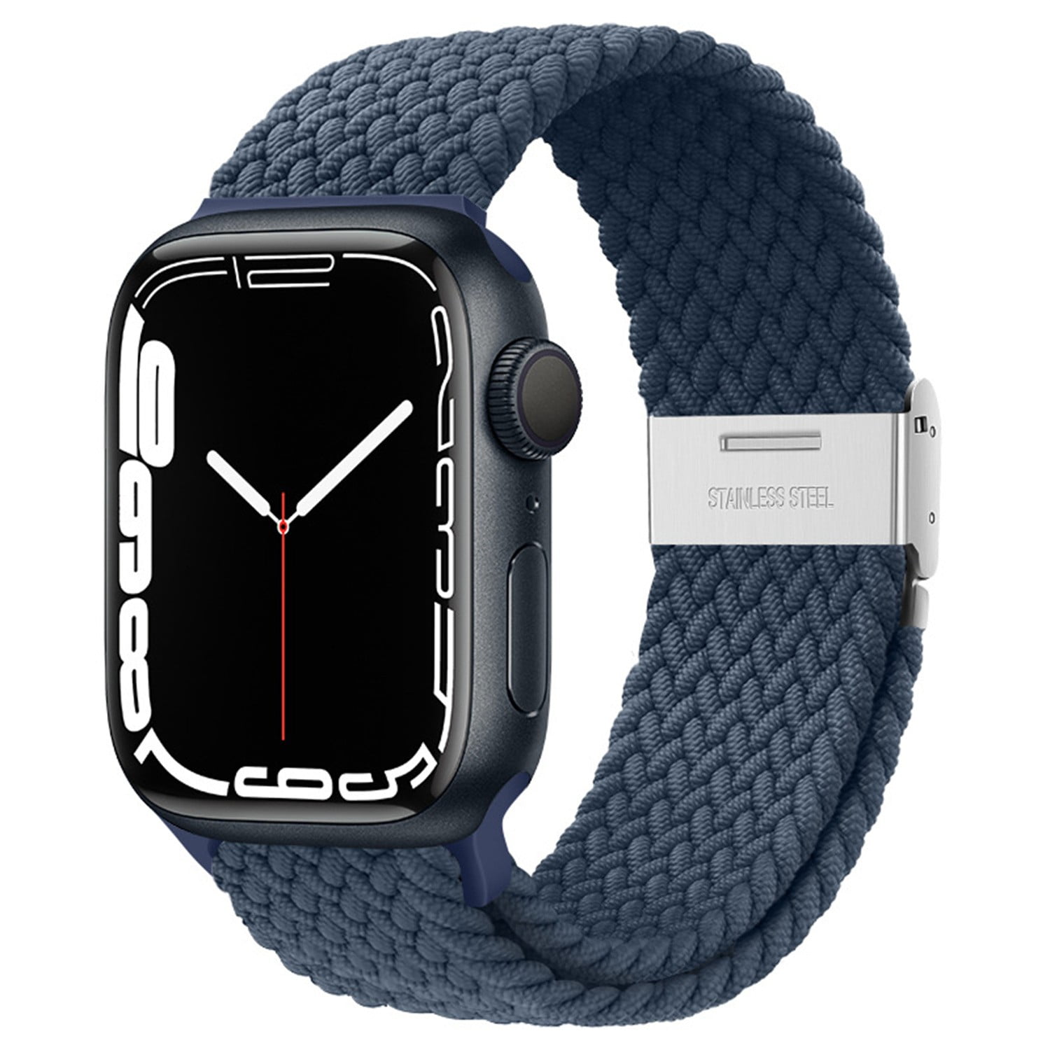 Braided Solo Loop Strap For Apple Watch Bands 40mm 44mm 45mm 41mm 42mm 38mm  Elastic Nylon Belt Bracelet iWatch Series 7 6 5 4 3 2 1 SE Wristbands 