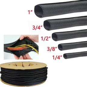 Braided Split Wire Loom Wrap Cable Sleeve Tube Harness Lot Sheathing Management