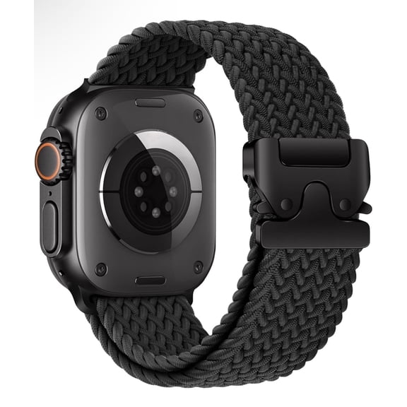 Generic Braided Stretch Solo Loop for Apple Watch (3846mm), Elastic Nylon Sport Band with Parachute Buckle for Series 311, SE & Ultra 2