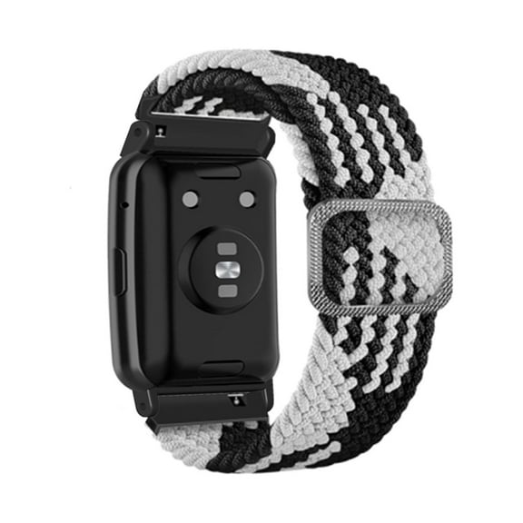 Braided Stretchy Loop Nylon Woven Elastic Watch Band Compatible for Watch FIT 24x2.2cm Adjustable Soft Breathable Sweatproof Sport Strap Easy Install for Men Women Multiple Colors