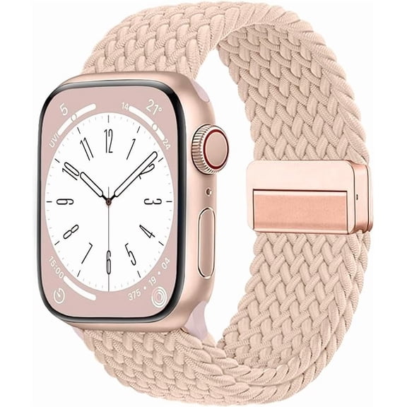 Braided Stretchy Solo Loop Compatible for Apple Watch Band 38mm 40mm 41mm 42mm 44mm 45mm 46mm 49mm for Women Men, Nylon Elastic Straps Wristbands for iWatch Series 11/10 9 8 7 6 5 4 3 SE/Ultra 3 2 1