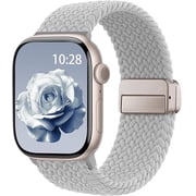 Braided Stretchy Solo Loop Compatible for Apple Watch Band 38mm 40mm 41mm 42mm 44mm 45mm 46mm 49mm for Women Men, Nylon Elastic Straps Wristbands for iWatch Series 11/10 9 8 7 6 5 4 3 SE/Ultra 3 2 1