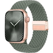 Braided Stretchy Solo Loop Compatible for Apple Watch Band 38mm 40mm 41mm 42mm 44mm 45mm 46mm 49mm for Women Men, Nylon Elastic Straps Wristbands for iWatch Series 11/10 9 8 7 6 5 4 3 SE/Ultra 3 2 1