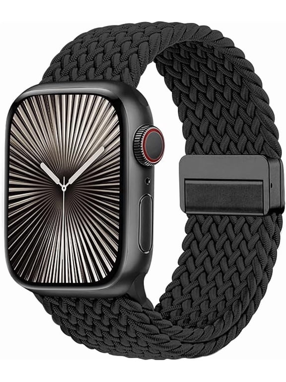 Braided Stretchy Solo Loop Compatible for Apple Watch Band 38mm 40mm 41mm 42mm 44mm 45mm 46mm 49mm for Women Men, Nylon Elastic Straps Wristbands for iWatch Series 11/10 9 8 7 6 5 4 3 SE/Ultra 3 2 1