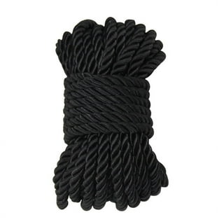 Hyper Tough Item# MFP850B-HT, Polypropylene Diamond Braid Rope, Black, 1/4  Diameter x 50' Length, 1 Each