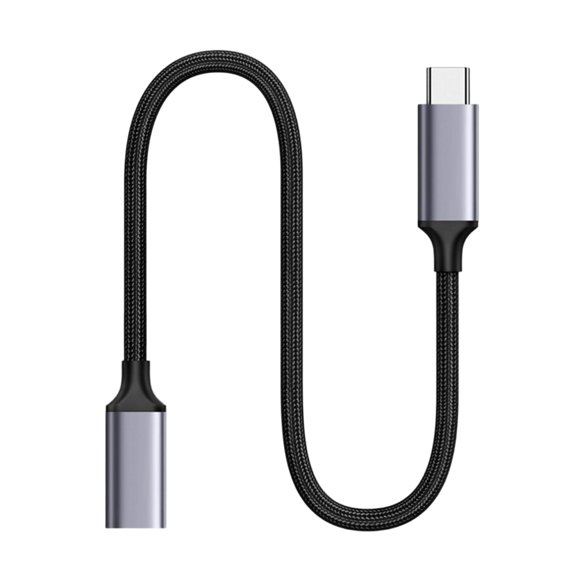 Braided Type C Extension Cable Male to Female Cord 100W Charging 4K Display Enhances Connection and Screen Mirroring