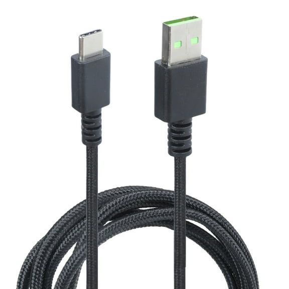 Braided USB C Cable For DeathAdder V2Pro/V3Pro, Seamlessly Mouse Charging &Data Transmission On Travel