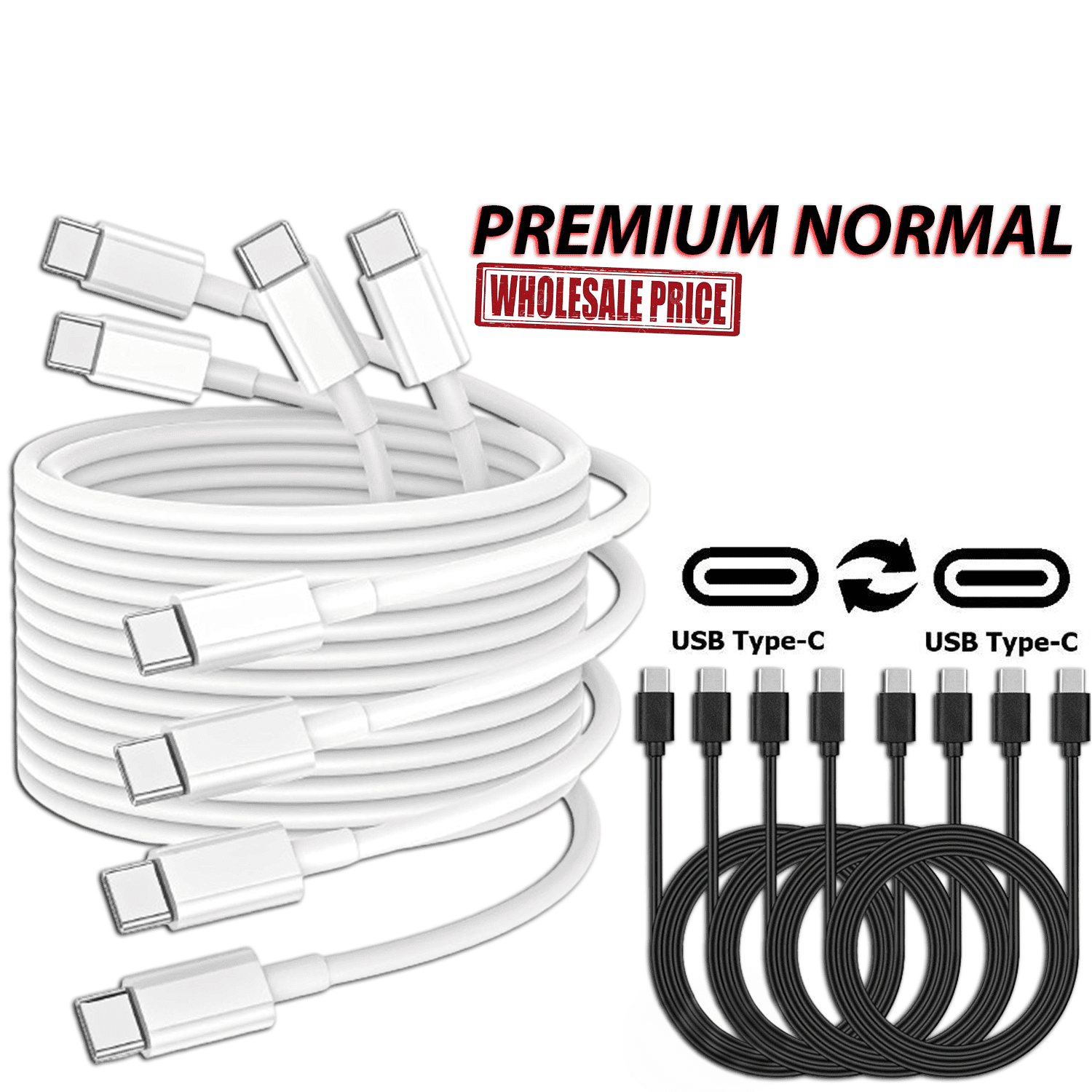 Braided USB C to USB C Cable, [3/6/10 FT] Fast Charging & Data Sync Cord, 60W Nylon USB-C Cable for MacBook Pro, iPad Pro, Samsung Galaxy, Switch, Steam Deck (1/3/10 Pack)