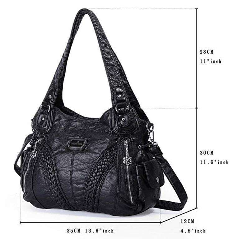 Braided Washed Leather Soft Purse Ultra Soft Leather  display picture 1