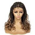 thumbnail image 1 of Braided Wigs for Black Women Synthetic Lace Front Wigs Square Knotless Box Braided Wigs Lightweight Cornrow Braid Braiding Hair Wigs 18 inches (1B/27 Color), 1 of 9