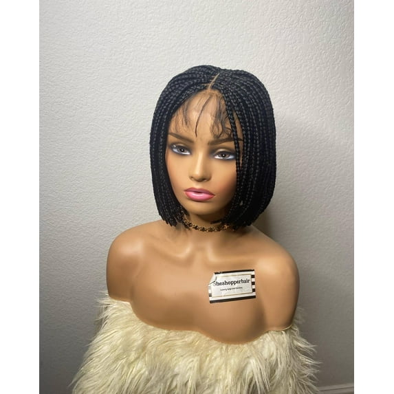 Braided bob sheshopperhairs hand braided bob wig braid wig glueless hand braided wig super lightweight braids wigs