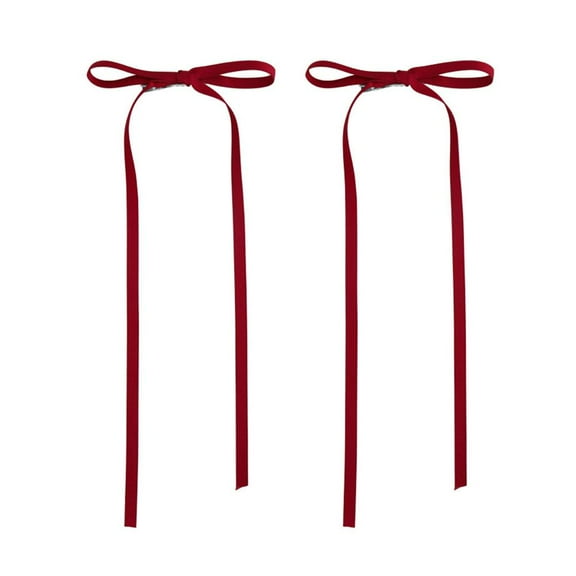 Braided ribbon bow hairpin streamer sweet girl hairpin female T3J3