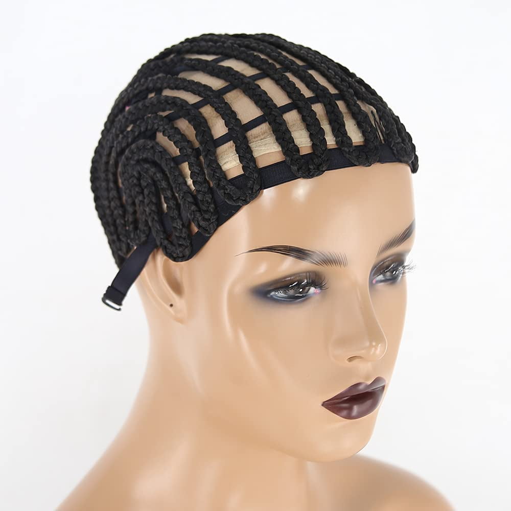 Dreamlover Crochet Wig Caps, Black Mesh Wig Caps for Wigs, 3 Pieces