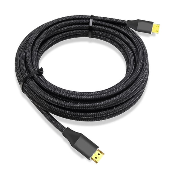 Braideds MiniHDMI to HDMI2.1 Cable for 8K Resolution for Portable Monitors