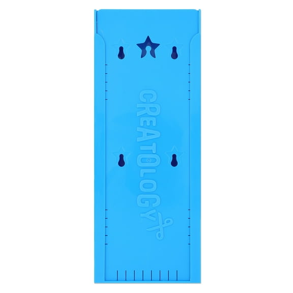 Braiding Board by Creatology 3.98" x 10.12" Blue Plastic Board with Notches - Storage & Suction Cups for Friendship Bracelets & Crafts - 12 Pack