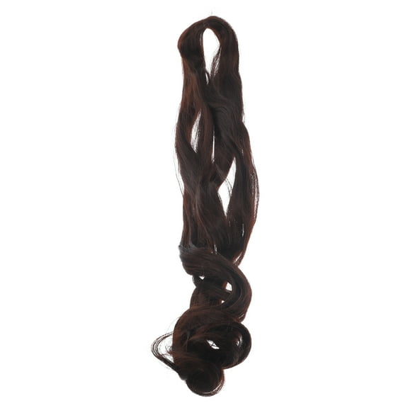 HEALEEP Braiding Hair Curly Synthetic Long Curly Hair Extension Wig Black French Style 1Pack