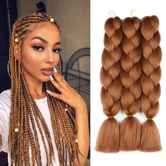 Braiding Hair Extensions 24inch 3pcs/lot Professional Synthetic Fiber Crochet Twist Braids