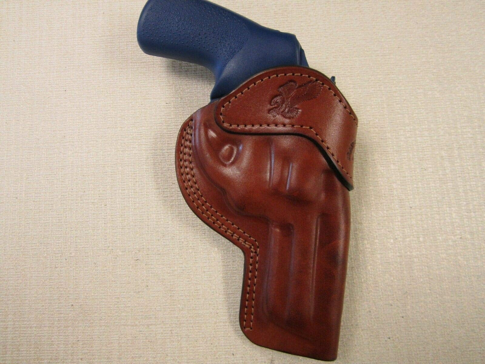 Braids Holsters Ruger LCRX 3" formed BROWN leather Owb belt holster