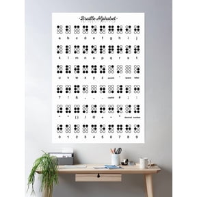 Braille Alphabet Poster , Poster Print Only