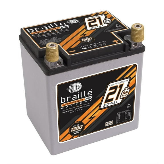 Braille Battery B3121 Advanced AGM Lightweight Racing Battery