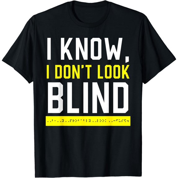 Braille Blind Awareness Visually Impaired Disability T-Shirt