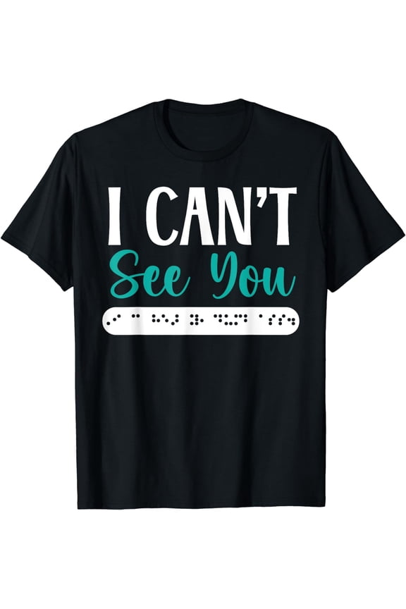 Braille Blind Awareness Visually Impaired Disability T-Shirt