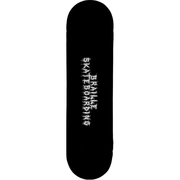 Braille Creepy Writing Deck 8.12" - Assembled AS Complete Skateboard