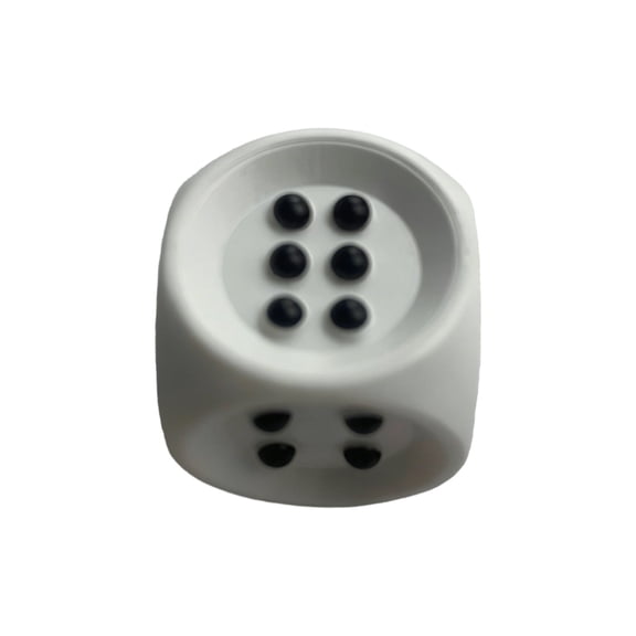Braille Dice Game With Raised Black Tabletop Game Visual Home Game Night Team Building Practice Games Sausage 6 Cm Rot