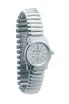 Braille Womens Watch -Chrome, Exp. Band