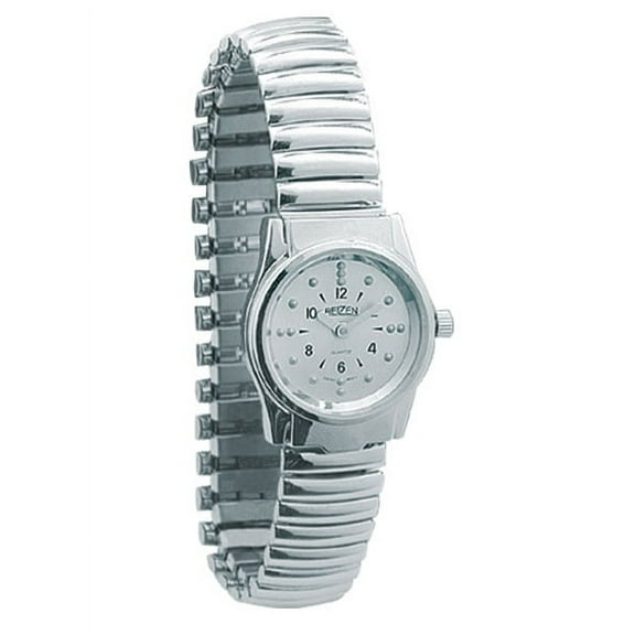 Braille Womens Watch -Chrome, Exp. Band