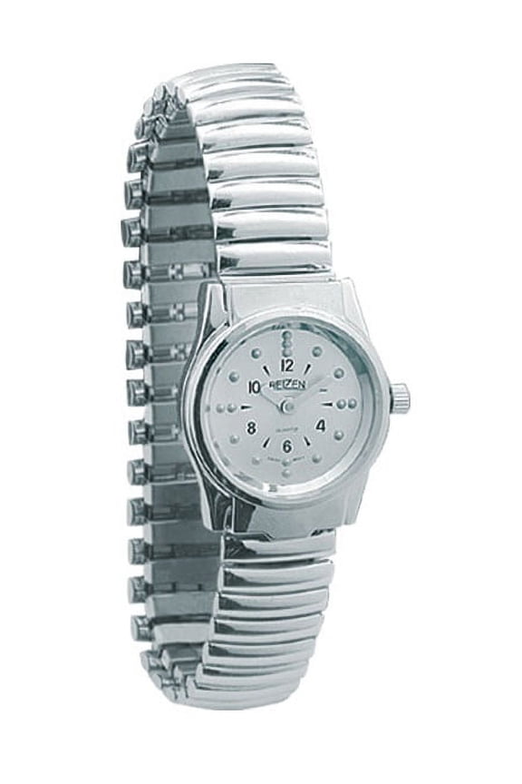 Braille Womens Watch -Chrome, Exp. Band
