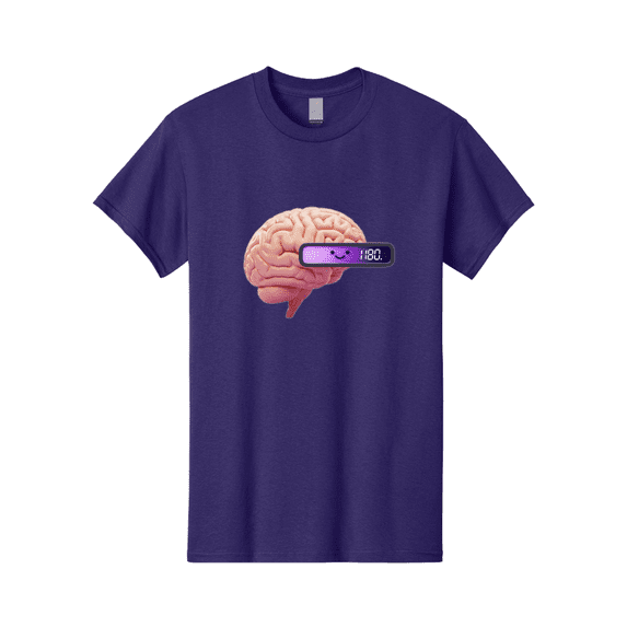 Brain-180 Mens Graphic Tee, 100% Cotton, Casual Summer Wear BAA201