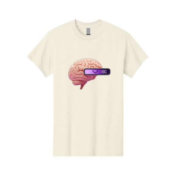 Brain-180 Mens Graphic Tee, 100% Cotton, Casual Summer Wear BAA201