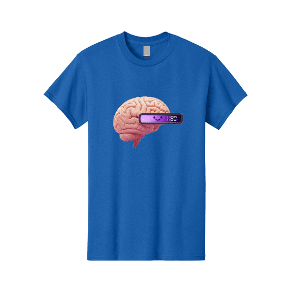 Brain-180 Mens Graphic Tee, 100% Cotton, Casual Summer Wear BAA201