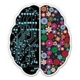 thumbnail image 1 of Brain - 5" Vinyl Sticker - For Car Laptop I-Pad - Waterproof Decal, 1 of 1