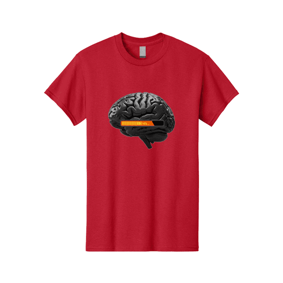 Brain-50 Mens Graphic Tee, 100% Cotton, Casual Summer Wear BAA202