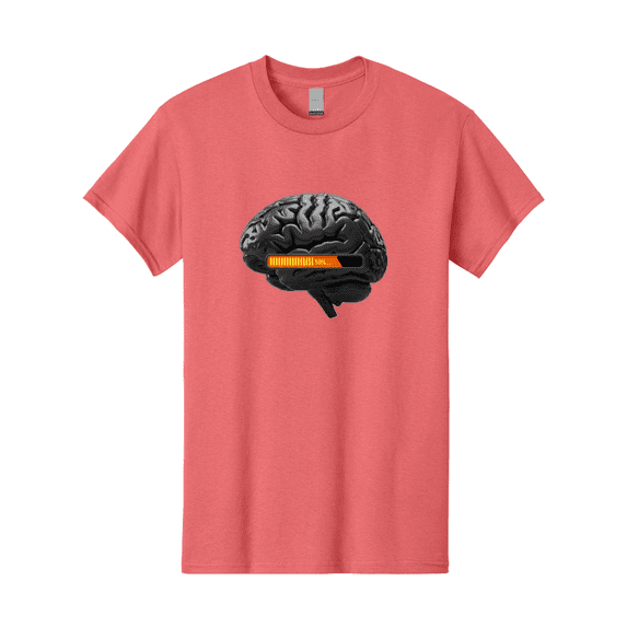 Brain-50 Mens Graphic Tee, 100% Cotton, Casual Summer Wear BAA202