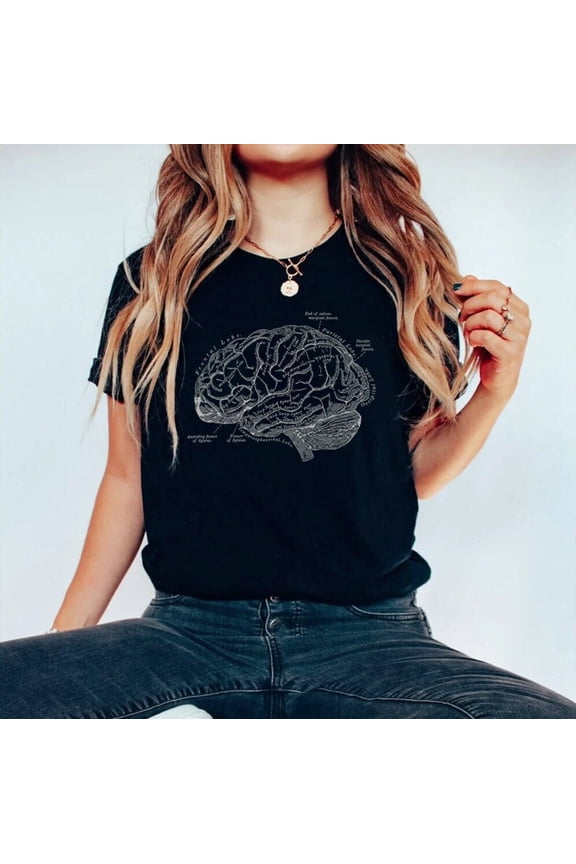 Brain Anatomy Shirt, Neuro Nurse Tshirt, Neuro Icu Neurology Rn T-Shirt, Nursing School Student Tee, Mri Anatomical Brain Stroke Unit