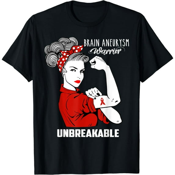 Brain Aneurysm Warrior Unbreakable Shirt Awareness Gift