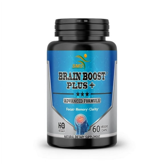 Brain Boost Plus Promotes Mental Clarity Focus & Memory Herbal Supplement