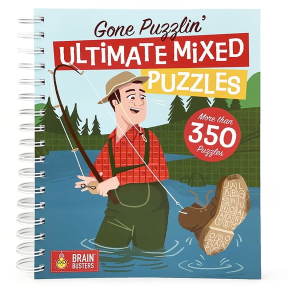 Brain Busters Gone Puzzlin' Ultimate Mixed Puzzles, (Paperback)