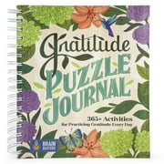 Brain Busters Gratitude Puzzle Journal 365+ Activities for Practicing Gratitude Every Day, Spiral-Bound