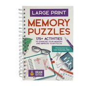 Brain Busters Large Print Memory Puzzles, Spiral-Bound