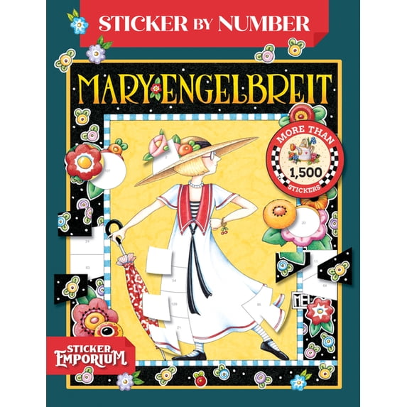 Key Points Sticker Mary Engelbreit Sticker Emporium Sticker by Number, Paperback, 12 ...