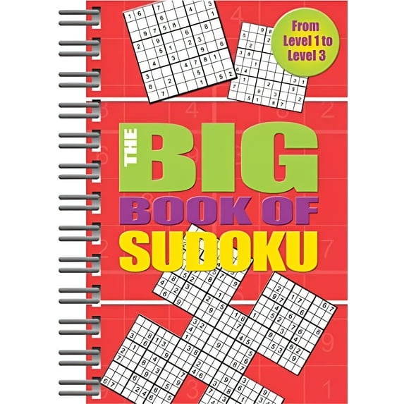 Brain Busters: The Big Book of Sudoku Red (Spiral-Bound)