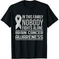 thumbnail image 1 of Brain Cancer Awareness Shirt Wear Gray Fight Brain Cancer T-Shirt mens t shirt，black，women，funny，misfits，men，journey, 1 of 4