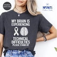 thumbnail image 1 of Brain Cancer Awareness T-Shirt, Brain Tumor Support Tee All Size S-5Xl, 1 of 5