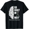 thumbnail image 1 of Brain Cancer / Tumor Awareness Go Gray In May Men Women T-Shirt, 1 of 4