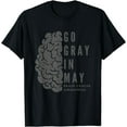 thumbnail image 1 of Brain Cancer Tumor Awareness Go Gray In May T-Shirt, 1 of 4